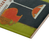 Vintage-Weinetikett-Keller-Schild, Schneidebrett (Ecke)