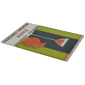 Vintage-Weinetikett-Keller-Schild, Schneidebrett (Ecke)