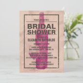 Vintage Weinflasche Bridal Dusche Einladungen (Stehend Vorderseite)
