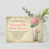 Vintage Weinflasche Probe einladen Einladung (Stehend Vorderseite)