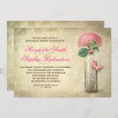 Vintage Weinflasche Probe einladen Einladung (Vorne/Hinten)