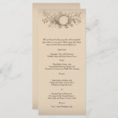 Vintage Weinkarte Menükarte (Vorne/Hinten)