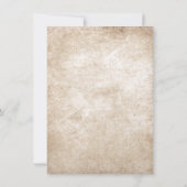 Vintage Weinkeller Elegant Einladung (Rückseite)