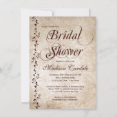 Vintage Weinkeller Elegant Einladung (Vorderseite)