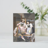 Vintage Weinkellerei Schweizer Getränkeszene Postkarte (Stehend Vorderseite)