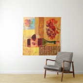 Vintage Weinkollektion mit Aquarell gezeichnet Wandteppich (Beispiel (Horizontal))