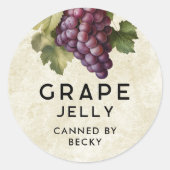 Vintage Weinkonservierung Runder Aufkleber (Vorderseite)