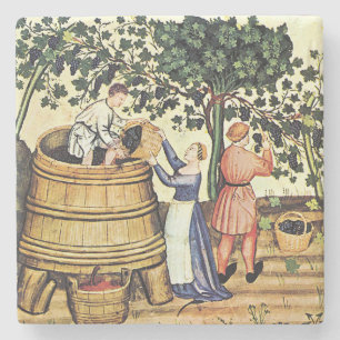 Vintage-Weinlese-Bild-Getränkeuntersetzer Steinuntersetzer