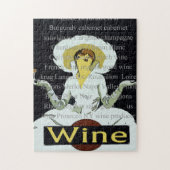 Vintage Weinposter Puzzle (Vertikal)