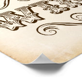 Vintage WEINsignatur Poster (Ecke)