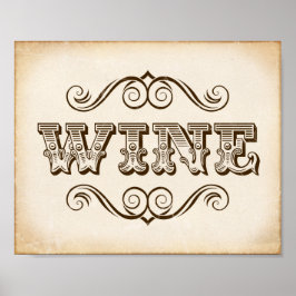 Vintage WEINsignatur Poster