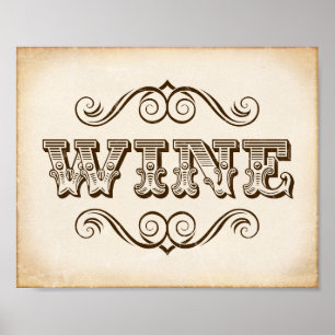 Vintage WEINsignatur Poster