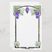 Vintage Weinstöcke Briefpapier (Vorne/Hinten)