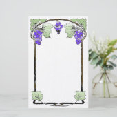 Vintage Weinstöcke Briefpapier (Stehend Vorderseite)