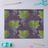 Vintage Weintrauben und Weintrauben im Lila Weinba Seidenpapier (Basteln)