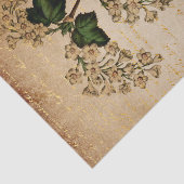 Vintage weiße Blume botanisch Seidenpapier (Ausschnitt)