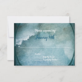 Vintage weiße Blume Wolkenkratzer Romantische Hoch RSVP Karte