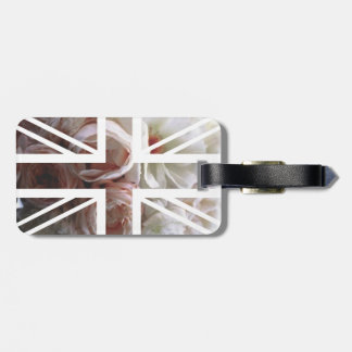 Vintage weiße Flagge Gepäckanhänger