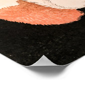 Vintage weiße Katze - Takahashi Shotei Poster (Ecke)