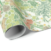 Vintage weiße Milchschmetterlinge im Garten Geschenkpapier (Rolleneckpunkt)