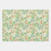 Vintage weiße Milchschmetterlinge im Garten Geschenkpapier Set (Vorderseite)