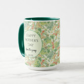 Vintage weiße Milchschmetterlinge im Garten Tasse (Vorderseite Links)