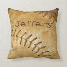 Vintage, weiße Naht im Baseball Kissen