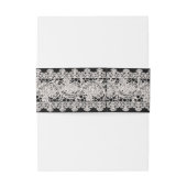 Vintage weiße Spitze Einladungsbanderole (Rückseitenbeispiel)