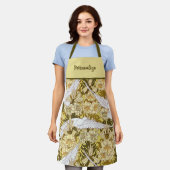 Vintage weiße Tauben Schürze (Getragen)