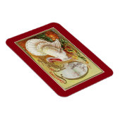 Vintage Weiße Türkei Magnet (Rechte Seite)