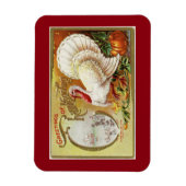 Vintage Weiße Türkei Magnet (Vertikal)