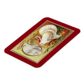 Vintage Weiße Türkei Magnet (Linke Seite)