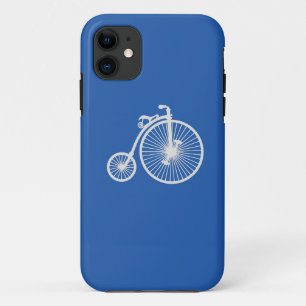 Vintage weißes Fahrrad auf blauem iPhone5-Case Case-Mate iPhone Hülle