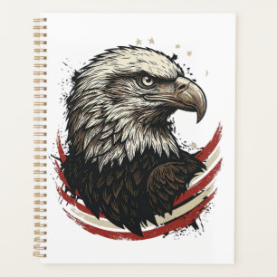 Vintage Weißkopfseeadler Patriotische Gravur Shirt Planer