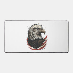 Vintage-Weißkopfseeadler-patriotisches-Shirt-Desig Schreibtischunterlage