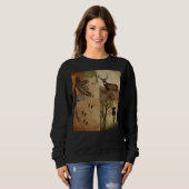 Vintage-Weißwedelhirsch-Bogenjagd Sweatshirt (Vorne ganz)