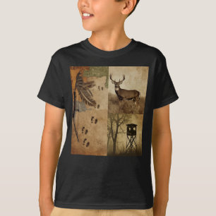 Vintage-Weißwedelhirsch-Bogenjagd T-Shirt