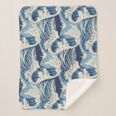 Vintage Wellen Sherpadecke (Vorderseite)