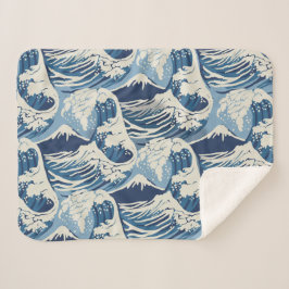 Vintage Wellen Sherpadecke