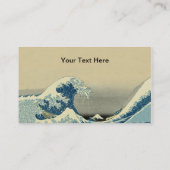 Vintage Wellen Visitenkarte (Rückseite)