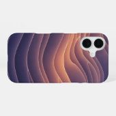 Vintage-Wellennebel iPhone 16 Hülle (Rückseite (Horizontal))