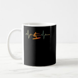 Vintage Wellenreitwellen beim Surfen 1 Kaffeetasse