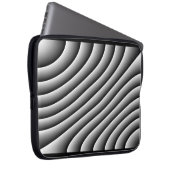 Vintage-Welliges Linien-Laptop-Tasche Laptopschutzhülle (Vorne Rechts)