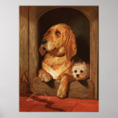 Vintage Welpen Poster (Vorne)