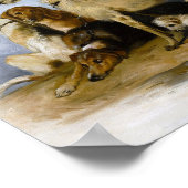 Vintage Welpen Poster (Ecke)