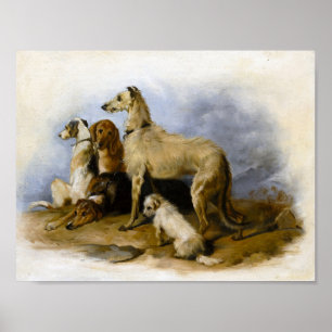 Vintage Welpen Poster