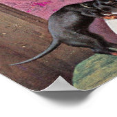 Vintage Welpen Poster (Ecke)