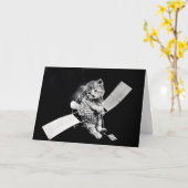 Vintage Welpen-und Kätzchen-Mitteilungskarten Karte (Gelbe Blume)