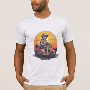 Vintage-Welpenfahrt-Scooper-T-Shirt T-Shirt