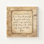 Vintage Welt. Geschenk für Geografie und Geschicht Notizblock (Rückseite)